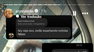 Ary Mirelle anuncia decisão radical após fake news: 'Vou tomar minhas providências'