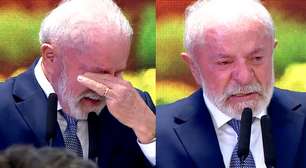 Lula chora ao lembrar de fome na juventude: 'Imaginava eu mordendo aquele sanduíche'