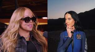Mariah Carey descobre só agora que Katy Perry viajou para o espaço e tem reação hilária; veja!