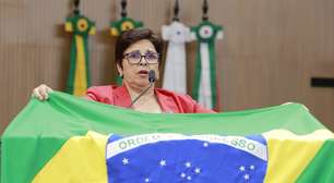 Deputada do PT confronta Amauri e leva bandeira do Brasil a tribuna da Alego: "Lambe-botas"