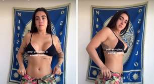 Ex-BBB Giovanna Lima surpreende ao mostrar corpo após mudança na alimentação
