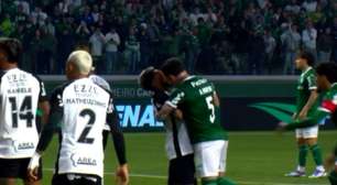 Veja VAR da expulsão do jogador do Palmeiras na derrota para o Corinthians na Copa do Brasil
