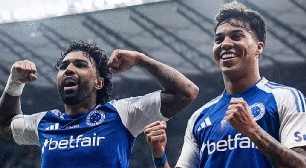 Gabigol reage à classificação do Cruzeiro na Copa do Brasil
