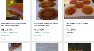 Famosos pratos marrons viram antiguidade e são vendidos por até R$ 50 mil; veja