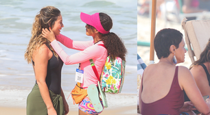 Spoiler de 'Vale Tudo' em flagra! Falida após golpe de Odete, Raquel vende sanduíche na praia e é flagrada por Heleninha e Celina