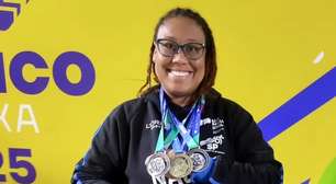 Lídia Cruz conquista sua terceira medalha de bronze na natação
