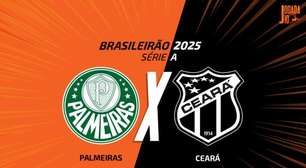 Palmeiras x Ceará: onde assistir, escalações e arbitragem