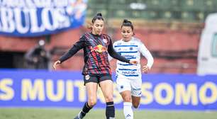 Bragantino e Cruzeiro empatam em jogo de ida das quartas de final do Brasileiro feminino; veja lances