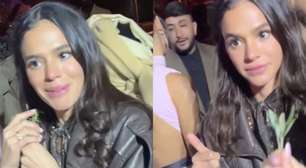 'Ela ficou até sem reação': Bruna Marquezine pega buquê de Giovanna Ewbank em renovação de votos, é 'roubada' e detalhe causa revolta na web