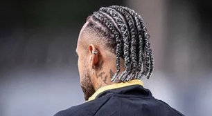 Neymar interage com Gabigol e 'tieta' Kaio Jorge após vitória do Santos sobre o Cruzeiro