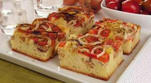 Torta de sardinha com tomate prática feita no liquidificador