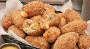 Bolinho de arroz com pernil: veja como preparar o aperitivo