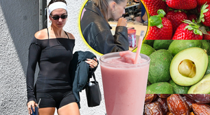 Com morango, abacate e tâmaras, o smoothie de Hailey Bieber custa mais de R$ 100 nos EUA, mas tem receita fácil de copiar em casa; veja
