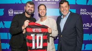 Tetracampeão de F1, Vettel posa de Flamengo em chegada ao Rio Innovation Week