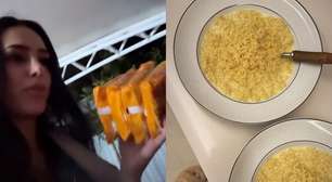 Perrengue chique: Bruna Biancardi vive 'drama' para comer macarrão instantâneo com Neymar