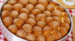 Pãozinho de canela macio e para deixar seu café da manhã ainda mais gostoso