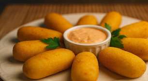 Croquete de milho sequinho e saboroso: ótimo para acompanhar qualquer refeição