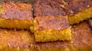Bolo sem farinha de trigo fofinho para o café da tarde com suas visitas