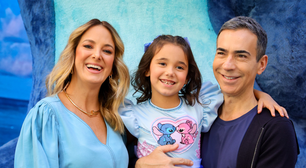 Lilo &amp; Stitch gigantes, Tralli em raro look despojado e mais: veja 20 fotos da festa luxuosa da filha de Ticiane Pinheiro com o âncora do 'Jornal Hoje'