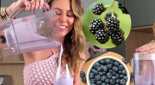 Zero açúcar e só 4 ingredientes: Paolla Oliveira tem um novo smoothie favorito e nós descobrimos a receita completa