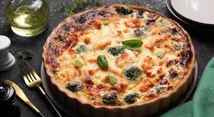 Quiche de brócolis com massa de bolacha: veja como fazer