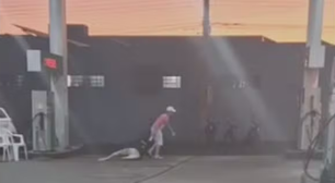 Homem é preso por agredir companheira e arrastá-la pelos cabelos em posto de combustíveis