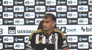 Estreante, Reinier celebra assistência e vantagem do Atlético-MG na Sul-Americana: 'voltar firmes para o segundo jogo'