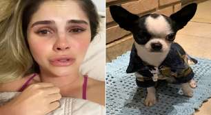 Bárbara Evans sai correndo descalça e de pijama para salvar seu cachorro