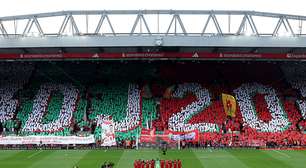 Diogo Jota é homenageado com mosaico e minuto de silêncio antes de estreia do Liverpool na Premier League