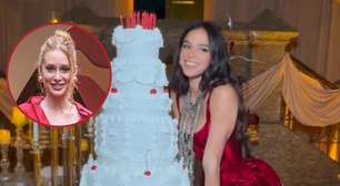 5 andares, cerejas e babados: bolo gigante rouba a cena no aniversário de Bruna Marquezine e tem coincidência com Marina Ruy Barbosa