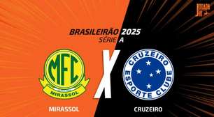 Mirassol x Cruzeiro: onde assistir, escalações e arbitragem