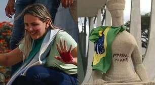 Moraes nega apelação e mantém pena de 14 anos para 'Débora do Batom' por pichar estátua em 8 de janeiro