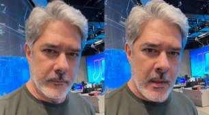 William Bonner fica fora do Jornal Nacional e revela doença: 'Não sobra nada'