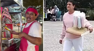 Após esposa vender algodão doce, dono do hit 'Caneta Azul' decide vender churros