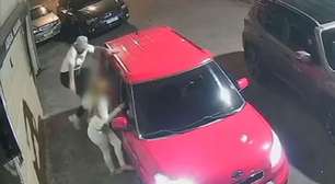 Homem é preso após agredir ex-namorada com voadora e chutes em São Paulo; veja imagens