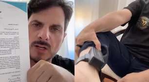 Marcos do Val descumpre ordem de Moraes, faz live e mostra tornozeleira: 'Me deixou sem comer'
