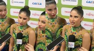 'A gente treinava com o som da torcida do Flamengo', diz atleta da ginástica rítmica após apresentação