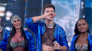 Rodrigo Faro chora de emoção com declaração da esposa no Dança dos Famosos