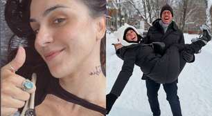 Namorada de Fábio Porchat faz tatuagem ousada em homenagem ao apresentador