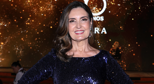 Fátima Bernardes brilha com paetês em evento no RJ