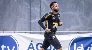 Neymar não treina e vira dúvida no Santos para clássico com o São Paulo