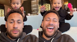 Neymar 'derrete' web com momentos fofos ao lado de Mavie: 'Que figurinha'