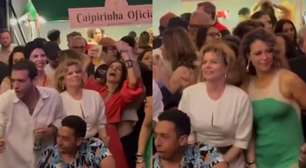 Débora Bloch e Paolla Oliveira caem no samba em aniversário de Humberto Carrão