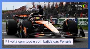F1 volta a toda com batida das Ferraris e Hadjar no pódio