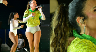 Mainha brilhou! Ivete Sangalo coloca as 'pernocas' de fora em look customizado da Seleção antes de Brasil x Chile
