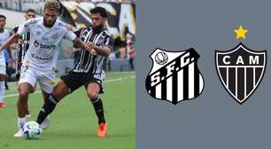 Jogos do Santos: Peixe encara o Atlético-MG e um número chama atenção
