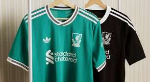 Liverpool lança novo terceiro uniforme verde com referência aos anos 1990