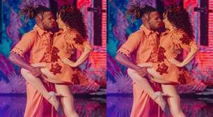 Dança dos Famosos tem beijão de participante em professor