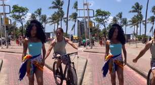 Modelo assediada por ciclista no Recife diz que está sendo atacada: 'Eu esperava ser acolhida'