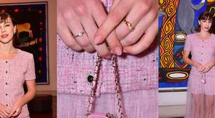 De causar inveja na Faty: essa microbolsa de Alice Wegmann tem só 4,5 cm, custa R$ 9,4 mil e virou protagonista em look Chanel